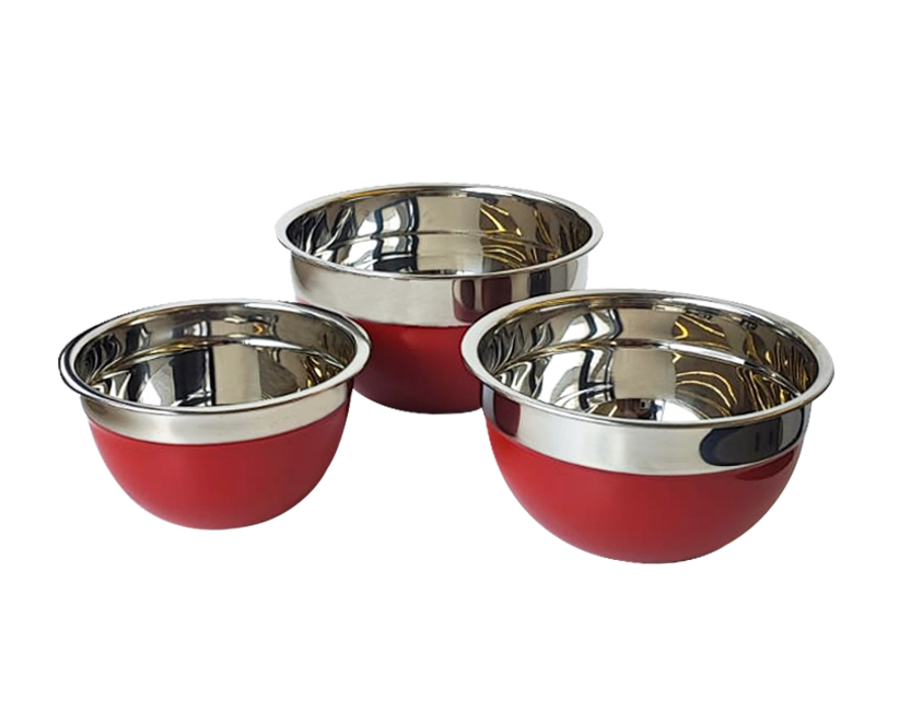 Set de 3 bowls acero inoxidable