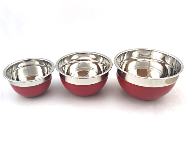 Set de 3 bowls acero inoxidable - Imagen 4