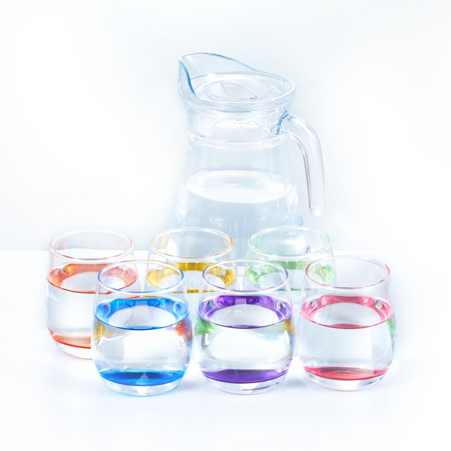 Set de 6 vasos + jarra