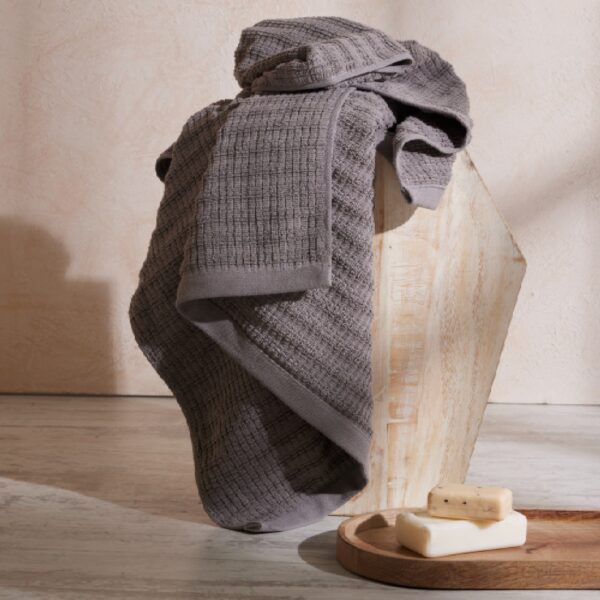 TOALLA MIMBRE GRIS